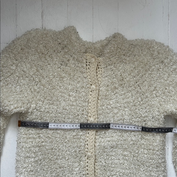 Vintage Cream Textured Cardigan - Picture 10 of 12